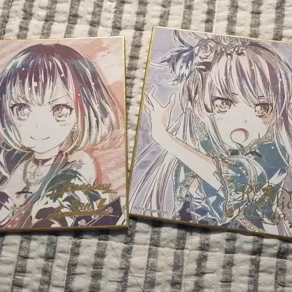 [BUNJANG] BanG Dream! Minato Yukina &amp; Mitake Ran Ani-Art Shikishi / 뱅드림 미나토 유키나, 미타케 란 애니아트 색지