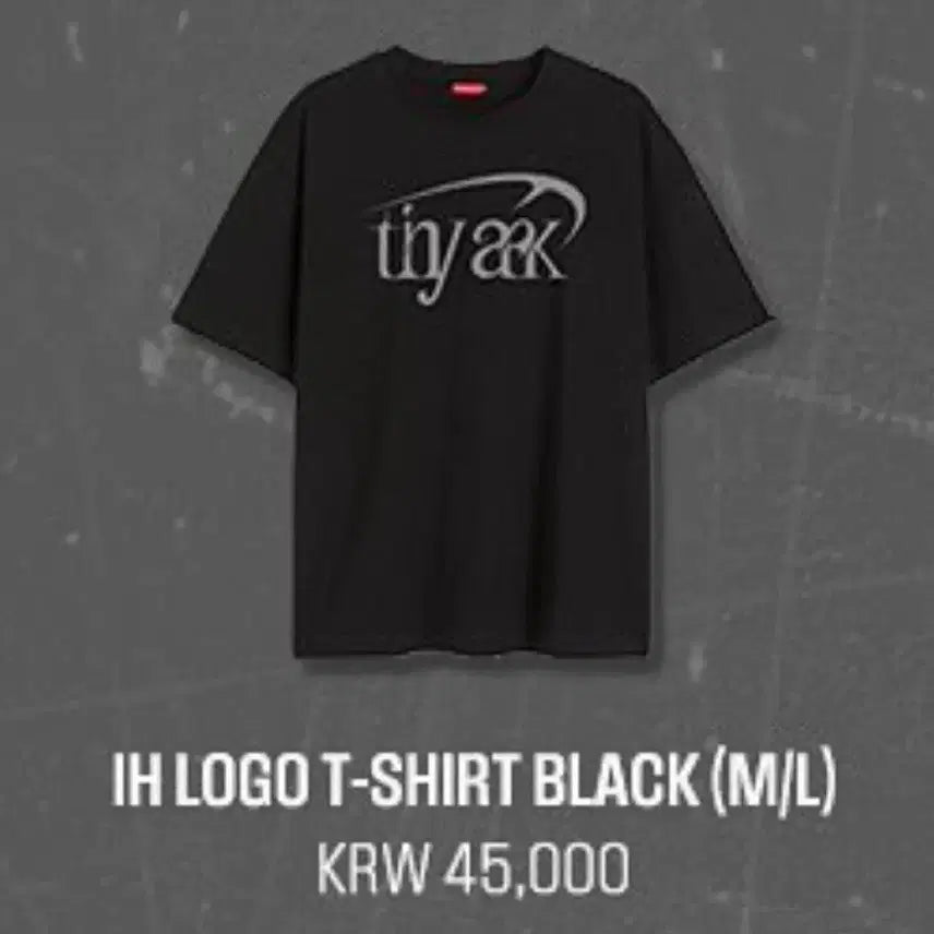 [BUNJANG] Jeong Ilhoon Tiny Ark T-Shirt Black / 정일훈 tiny ark 타이니악 반팔 티셔츠