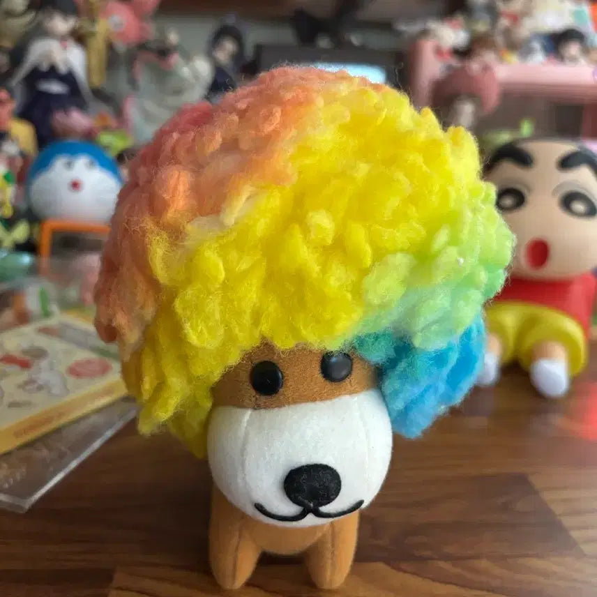 [BUNJANG] Vintage San-X Rainbow Aphroken Plush / 고전 산엑스 무지개 아프로켄 인형