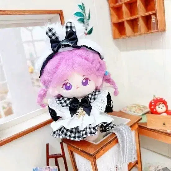 [BUNJANG] 10cm Doll Maid Outfit / 10cm 메이드복 솜인형 솜깅 옷 급처분