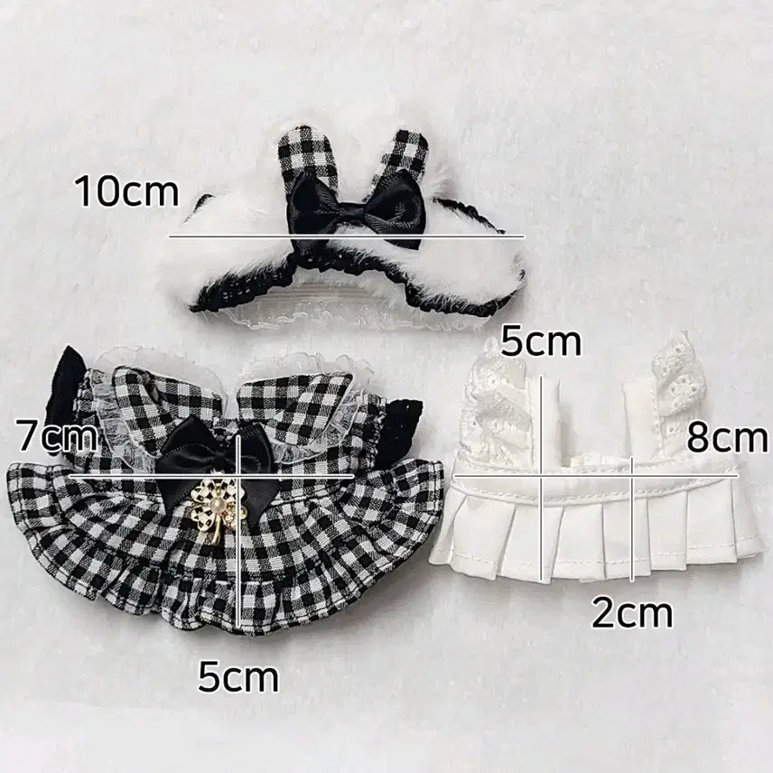 [BUNJANG] 10cm Doll Maid Outfit / 10cm 메이드복 솜인형 솜깅 옷 급처분
