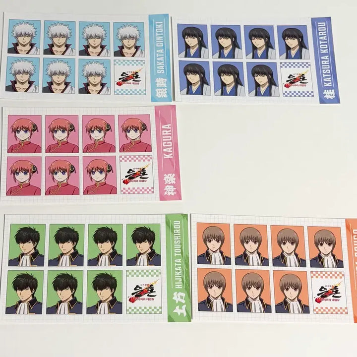 [BUNJANG] Gintama Yoshwara Pop-up Exclusive Proof Photos Bundle Set / (5종 일괄) 은혼 요시와라 팝업 금액 특전 증명사진
