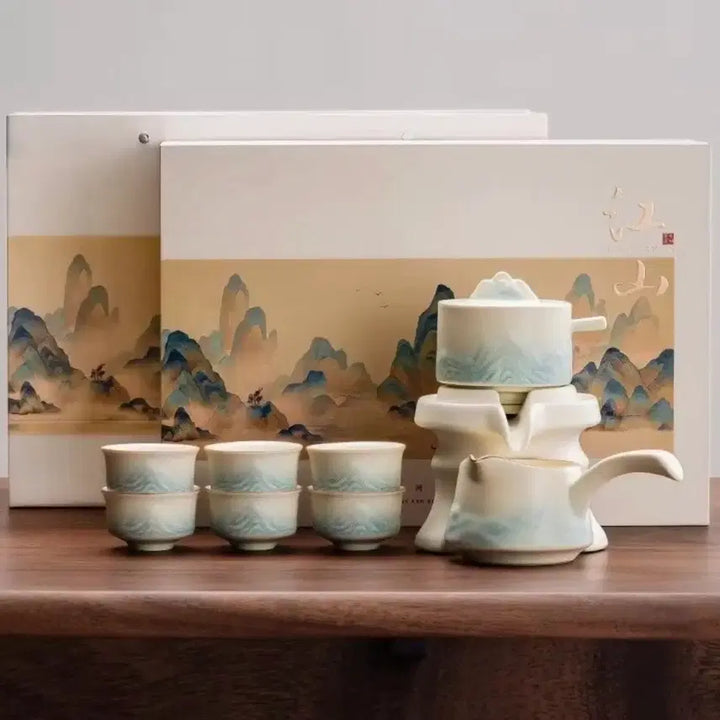 [BUNJANG] Ink Wash Landscape Teacup Set / 산 수묵화 찻잔 세트