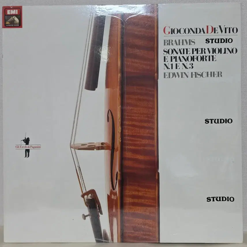 [BUNJANG] Gioconda De Vito &amp; Edwin Fischer: Brahms Violin Sonatas No. 1 &amp; 3 (Regenlied) - Italian EMI Original First Pressing LP (Sealed) / 미개봉,이탈리아 EMI] 지오콘다 데 비토: 브람스 바이올린 소나타 1번(비의 노래) &amp; 3번/ 에드빈 피셔 LP