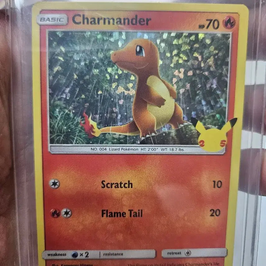 [BUNJANG] Pokemon 25th Anniversary Holo Charmander Trading Card / 포켓몬카드 25주년 홀로 파이리, 홀로 불속성 파이리등