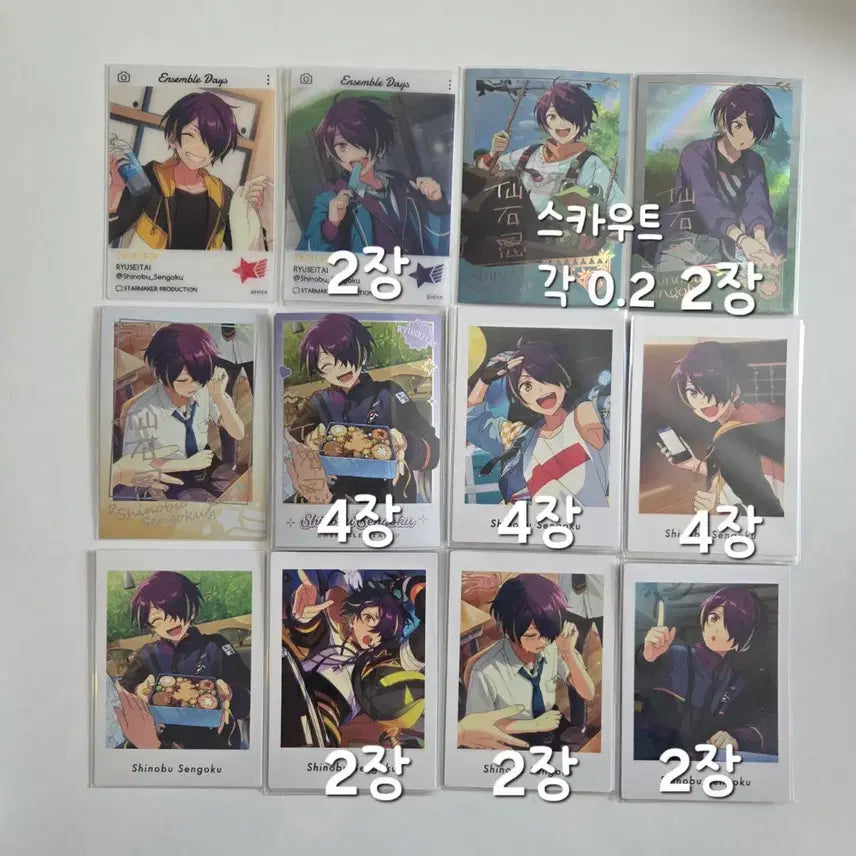 [BUNJANG] Ensemble Stars Shinobu Oshigiri Bundle Set / 앙스타 시노부 파샤 45장 일괄