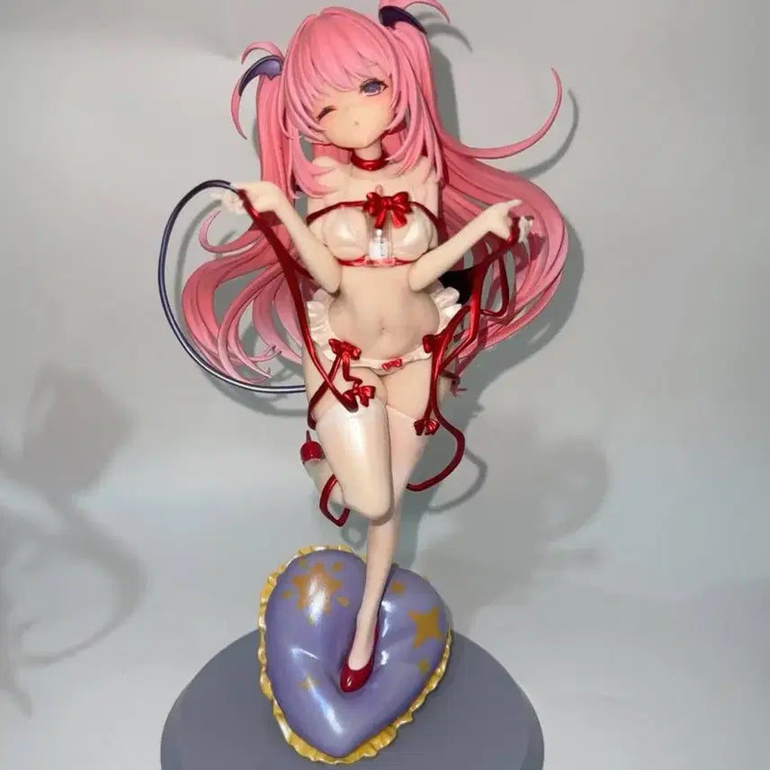 [BUNJANG] Pink Twin Tail Hair Figure / 핑크 헤어 트윈테일 피규어