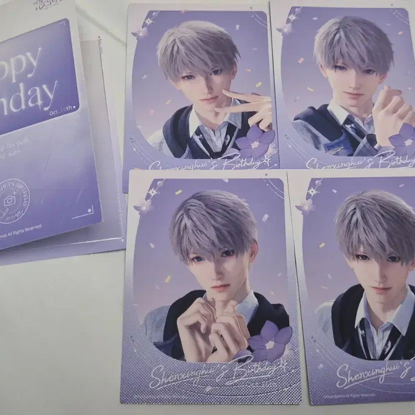 [BUNJANG] The Rose Kim Woojin Birthday Photocard &amp; Plush Set / 럽딥 심성훈 누이+생일포카
