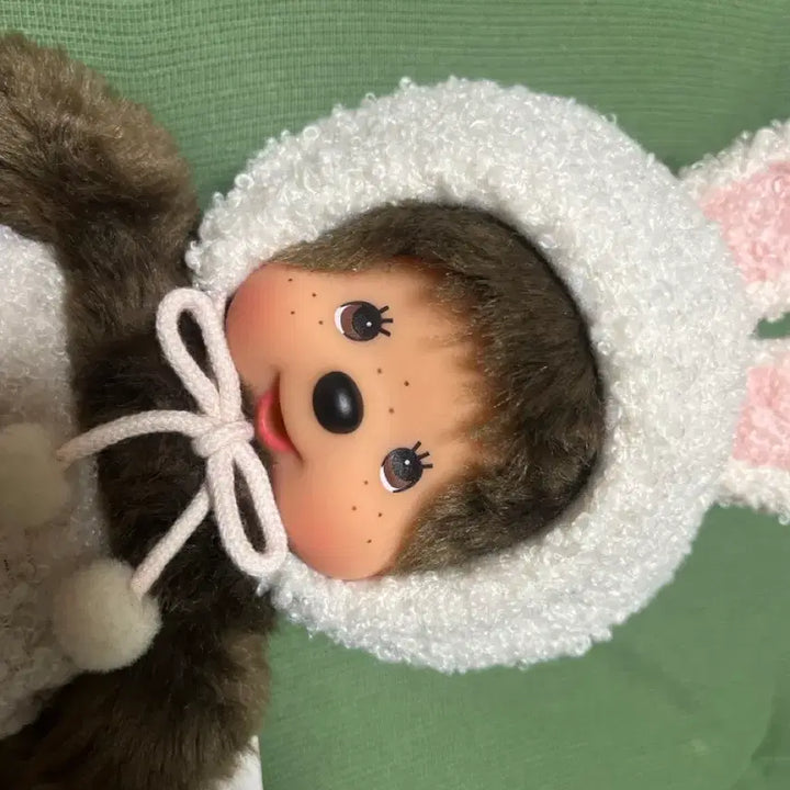 [BUNJANG] Monchhichi Mokomoko Rabbit Beige S / [새상품] 몬치치 모코모코 토끼 베이지 S