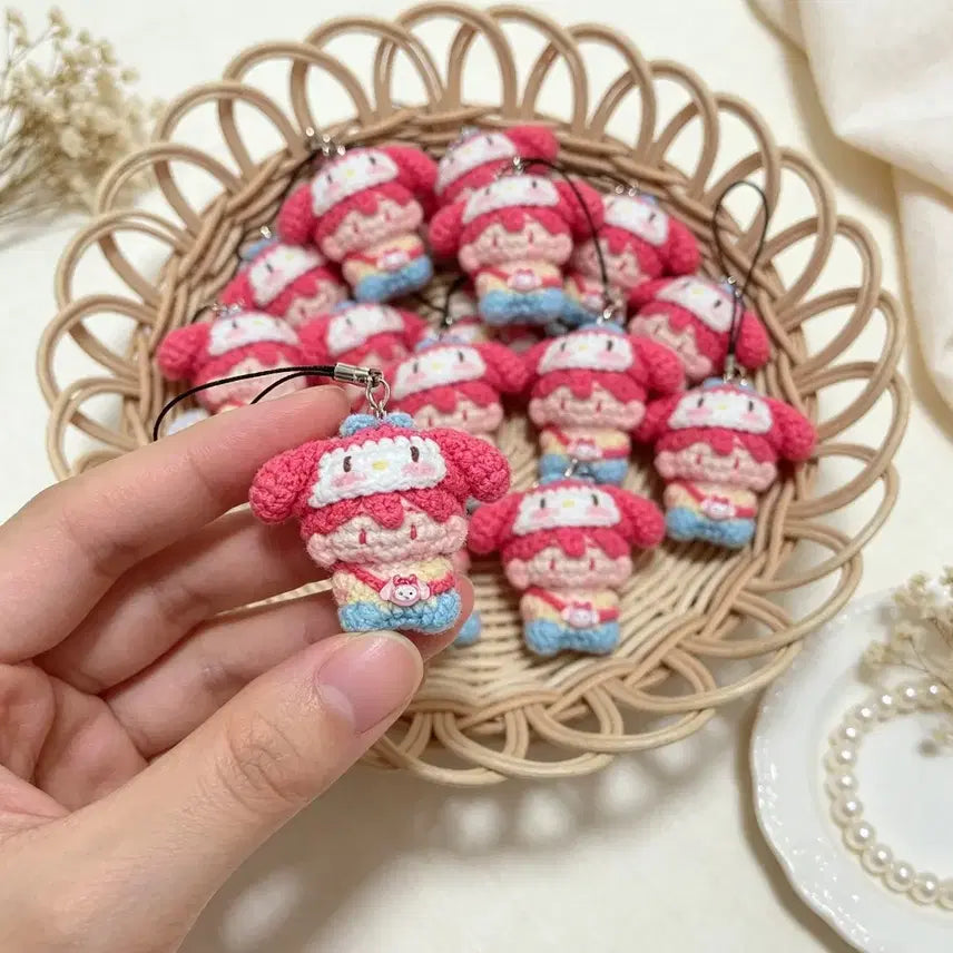 [BUNJANG] PLAVE Bambi Mini Knit Doll Keychain / 플레이브 뿌우 밤비 미니뜨개인형키링