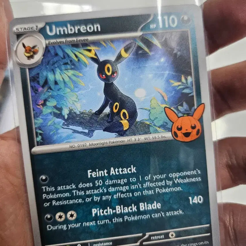 [BUNJANG] Pokemon Card Umbreon Reverse Holo, Halloween Bundle Set / 포켓몬카드 블래키 역홀로, 힐로윈 일괄