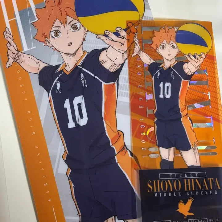 [BUNJANG] Haikyuu!! Strongest Challenger Lottery Prize I Ticket Holder &amp; Clear Card Shoyo Hinata / 하이큐 최강의 도전자 쿠지 I상 티켓 홀더 클리어 카드 히나타 쇼요