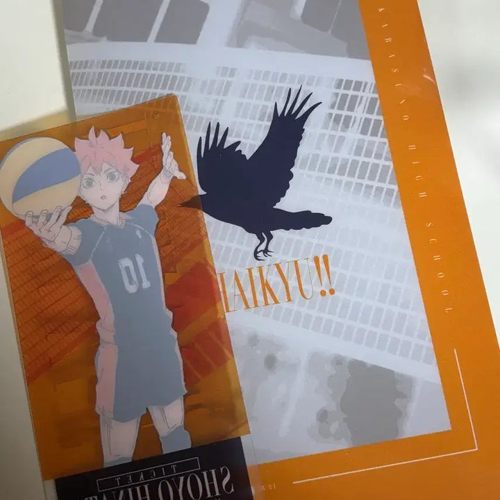 [BUNJANG] Haikyuu!! Strongest Challenger Lottery Prize I Ticket Holder &amp; Clear Card Shoyo Hinata / 하이큐 최강의 도전자 쿠지 I상 티켓 홀더 클리어 카드 히나타 쇼요
