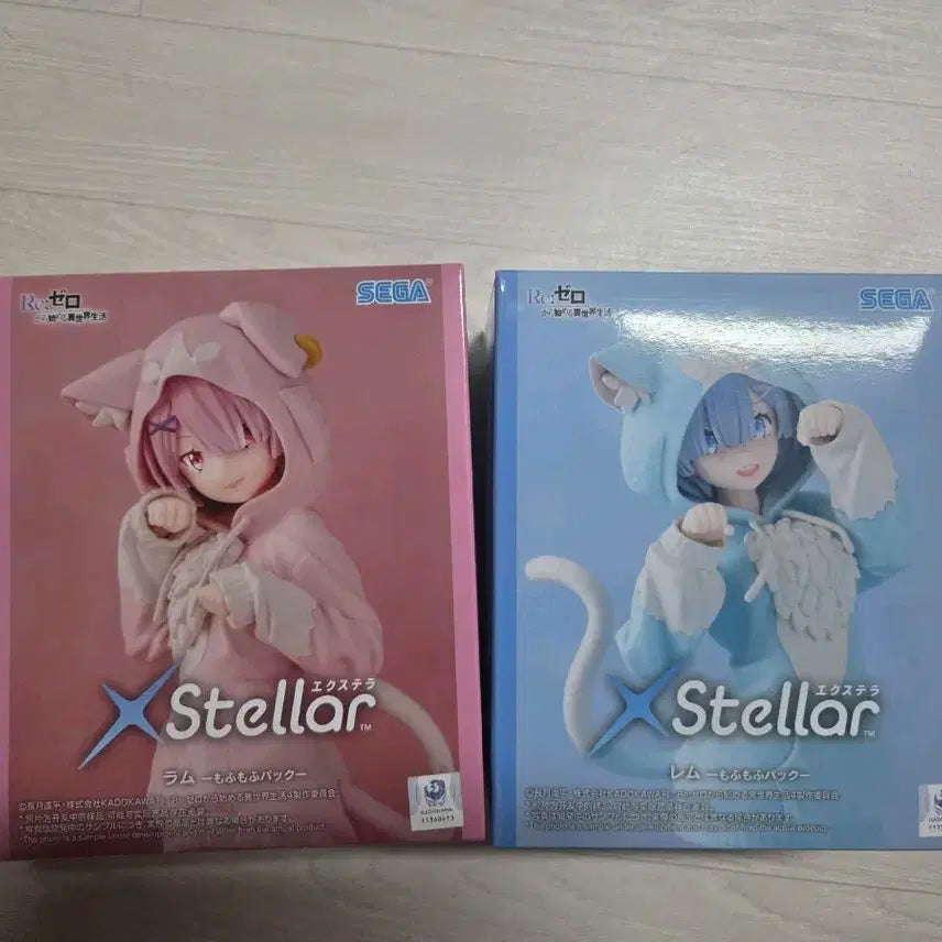 [BUNJANG] Re:Zero Stellar Rem &amp; Ram "Mofumofu" Figure Set (Sealed) / *미개봉*리제로 XStellar 렘 &amp; 람 피규어 모후모후 피규어 세트