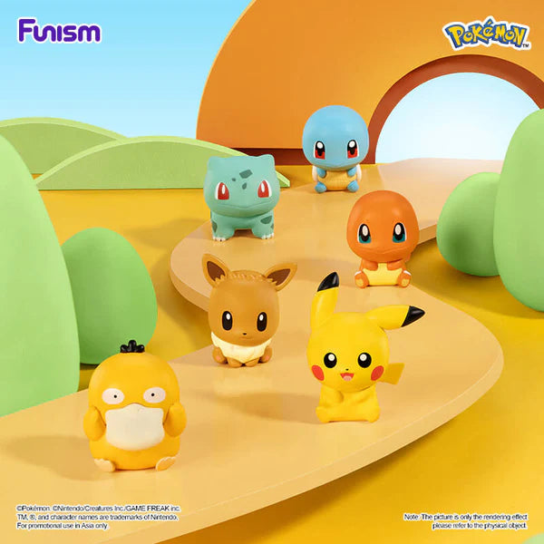 [BUNJANG] Funism Pokemon Gacha Figure Set (Pikachu, Bulbasaur, Charmander, Squirtle, Psyduck, Eevee) / 퍼니즘 포켓몬스터 가챠 피규어 세트 (피카츄, 이상해씨, 파이리, 꼬부기, 고라파덕, 이브이)