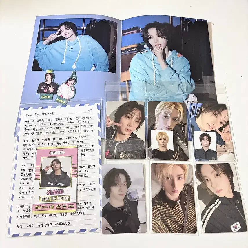[BUNJANG] BOYNEXTDOOR SungHoo Concert Fanmeeting Photocard Topper Stationery Membership Kit Set / 보이넥스트도어 보넥도 성호 콘서트 팬미팅 포카 토퍼 편지지 멤버십키트 증사 세트