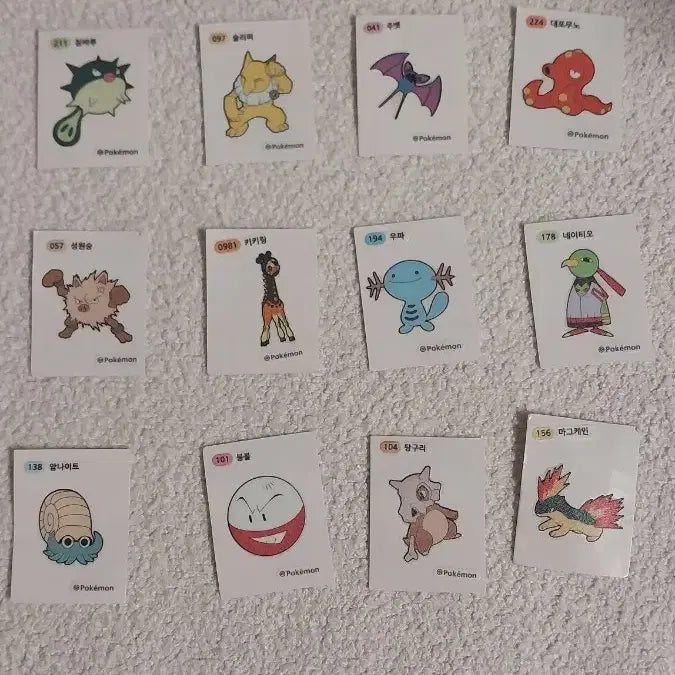 [BUNJANG] Pokemon Stickers / 포켓몬스터 띠부씰 포켓몬 띠부실
