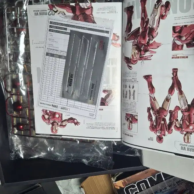 [BUNJANG] Marvel Iron Man Mark VII 1/9 Scale Assembly Plastic Model Kit / 마블 아이언맨 마크7 1/9 스케일 조립식 프라모델 킷