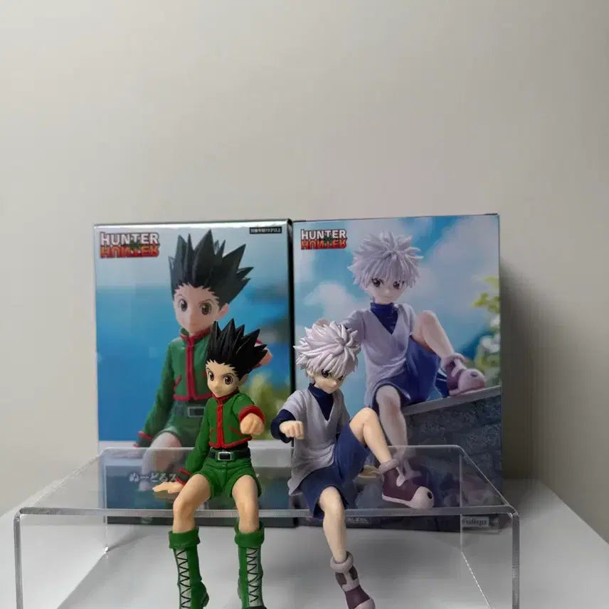 [BUNJANG] Hunter x Hunter Gon &amp; Killua Noodle Stopper Figures (Bundle Set) / 헌터헌터 누들 스토퍼 곤 키르아
