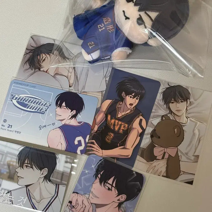 [BUNJANG] Garbage Time Park Byeongchan Custom Doll Set Photocard / 가비지타임 박병찬 작뿡인형 비공굿 공식 포카 일괄