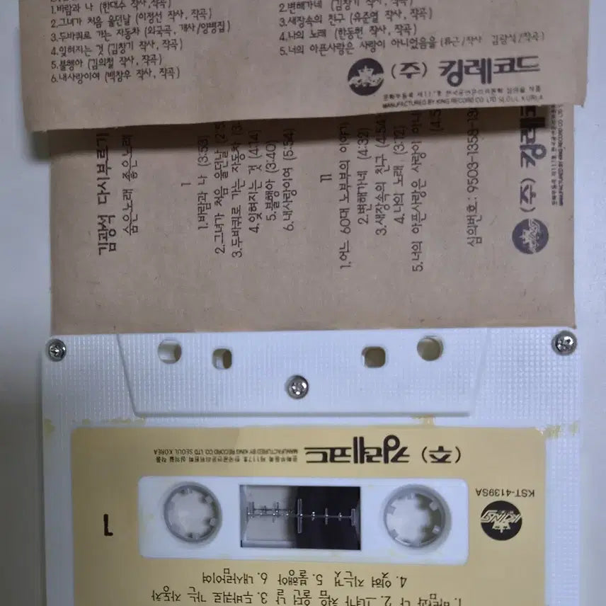 [BUNJANG] Kim Kwang-seok Rewriting Vol. 2 Unsealed Cassette Tape / 김광석 - 다시부르기2 (개봉 카세트테이프)
