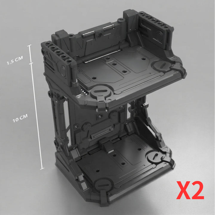 [BUNJANG] Model Kit Hangar Base Universal Gundam Figure Gashapon Stand x2 Set / 프라모델 격납고 베이스 범용 건담 피규어 가샤폰 거치대 x2 세트