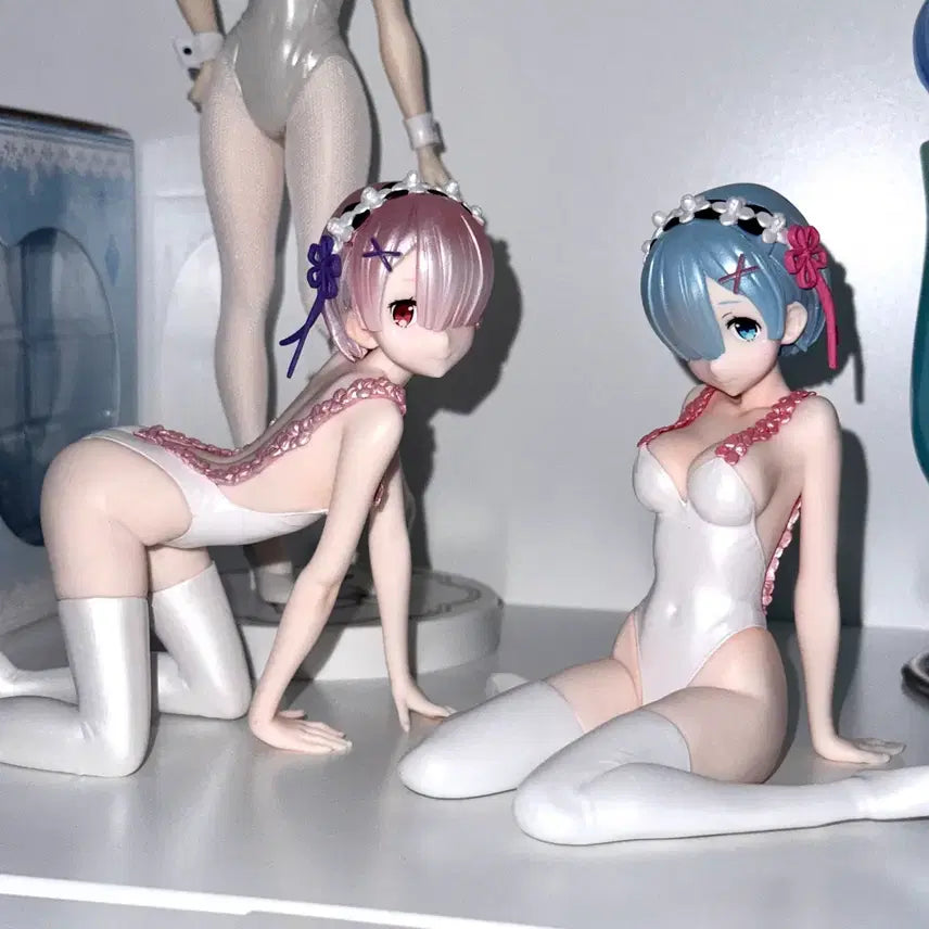 [BUNJANG] Re:Zero Rem &amp; Ram Ichiban Kuji Figure Bundle Set / (일괄) 리제로 렘 람 이치방쿠지 피규어 미소녀
