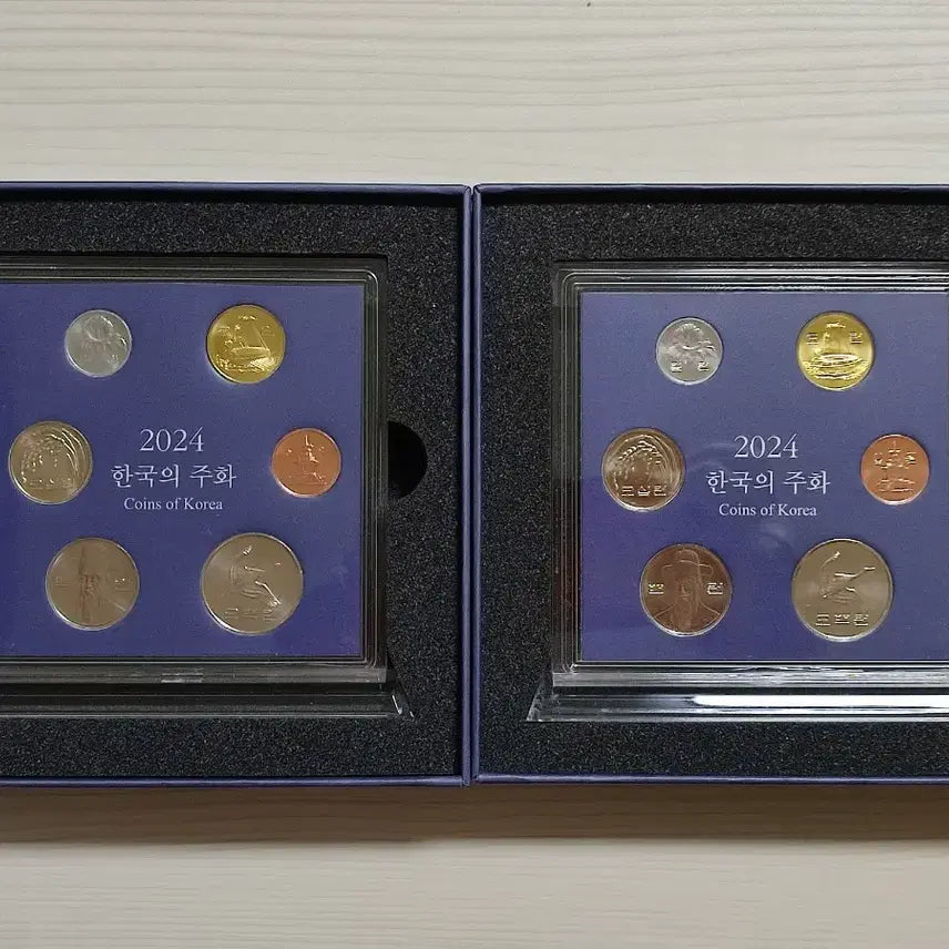 [BUNJANG] 2024 Bank of Korea Current Coin Mint Set Bundle / 2024 한국은행 현행 주화 민트세트 2세트 일괄 완전 미사용
