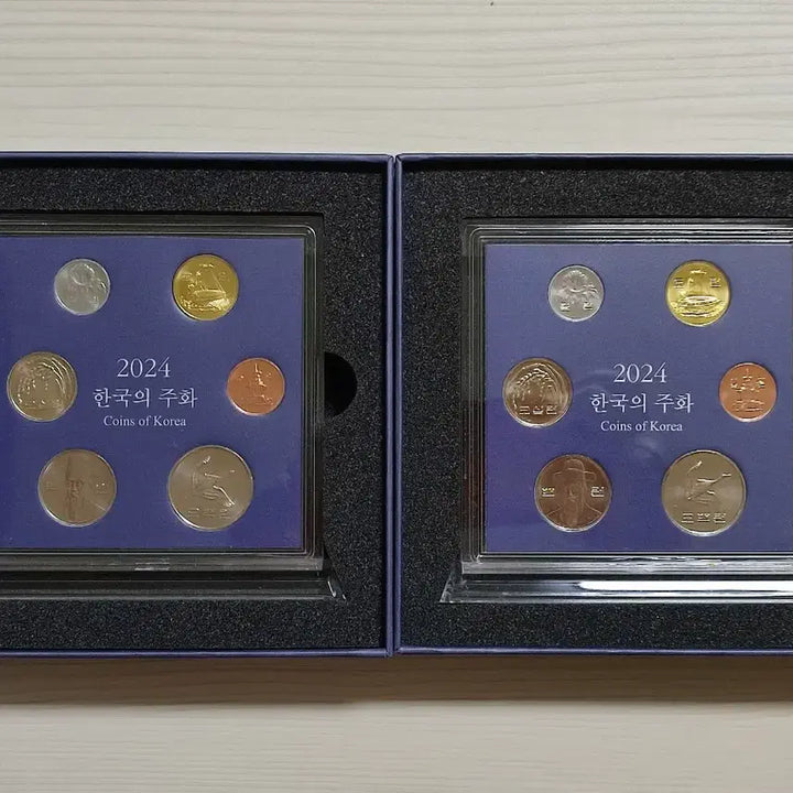 [BUNJANG] 2024 Bank of Korea Current Coin Mint Set Bundle / 2024 한국은행 현행 주화 민트세트 2세트 일괄 완전 미사용