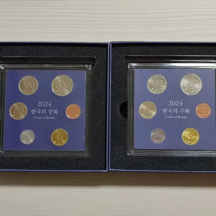 [BUNJANG] 2024 Bank of Korea Current Coin Mint Set Bundle / 2024 한국은행 현행 주화 민트세트 2세트 일괄 완전 미사용