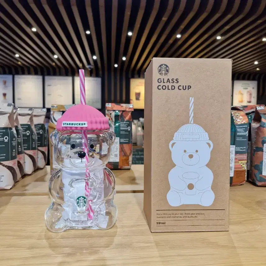 [BUNJANG] Starbucks Barbie Pink Bearista Glass Cold Cup / 스타벅스 바비핑크 베어리스타 글라스 콜드컵 팝니다