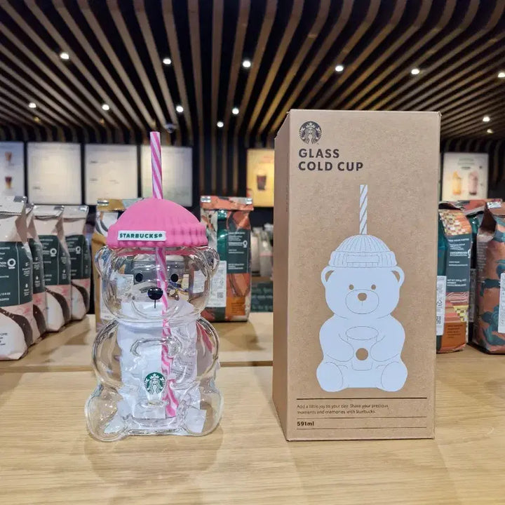 [BUNJANG] Starbucks Barbie Pink Bearista Glass Cold Cup / 스타벅스 바비핑크 베어리스타 글라스 콜드컵 팝니다