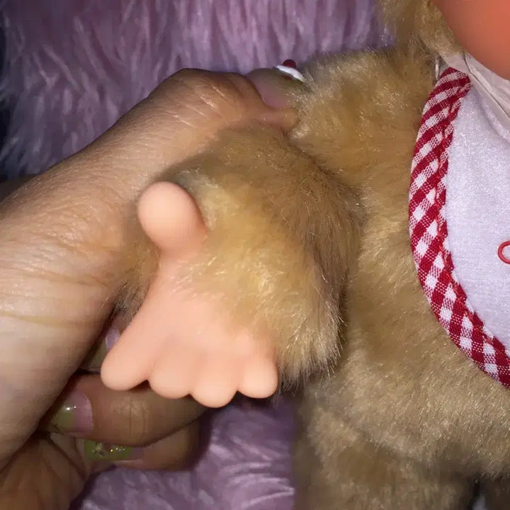 [BUNJANG] Beige Standard Monchhichi M Size / 베이지 스탠다드 몬치치 M 사이즈