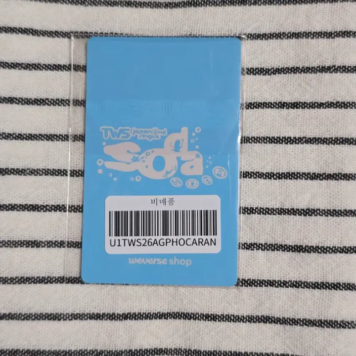 [BUNJANG] TWS SODA SODA Weverse POB Jihoon / 투어스 소다소다 위버스 특전 지훈