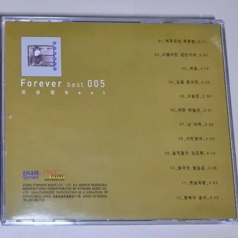 [BUNJANG] Choi Sung Won - Best (Unsealed CD) / 최성원 - 베스트 (개봉 CD)