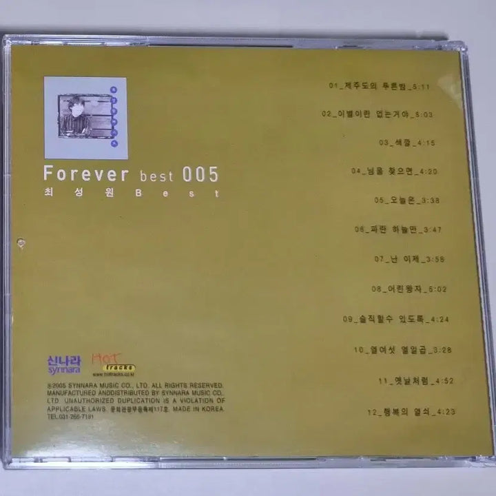 [BUNJANG] Choi Sung Won - Best (Unsealed CD) / 최성원 - 베스트 (개봉 CD)