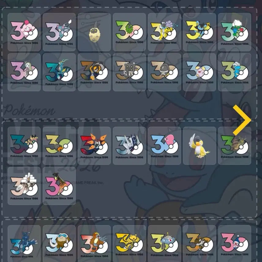 [BUNJANG] Pokemon 30th Anniversary Sticker Exchange / 포켓몬 30주년 스티커 교환