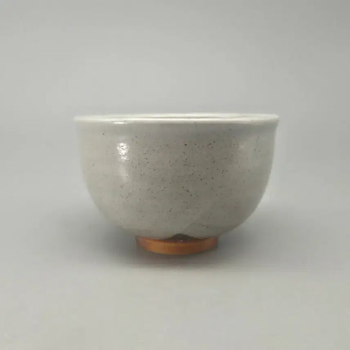 [BUNJANG] Karatsu White Porcelain Iron-Painted Floral Tea Bowl / 골동품 차도구 카라쯔 백자 철화 꽃무늬 다완