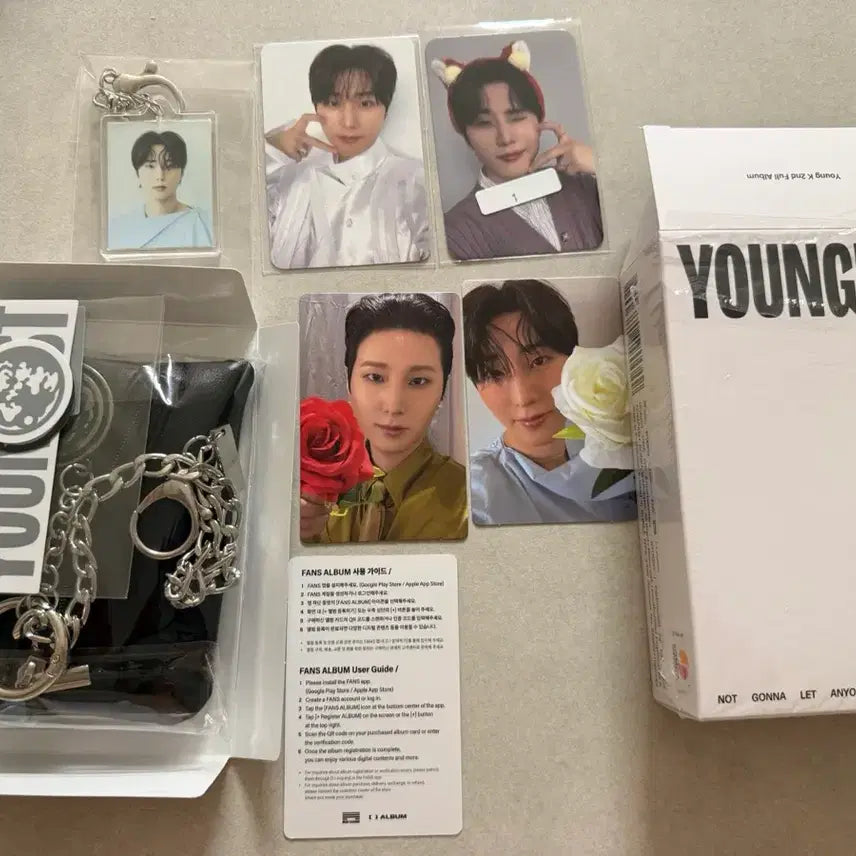 [BUNJANG] DAY6 Young K Young Kist Solo Album Wallet Keyring Bundle Set / 데이식스 영케이 영기스트 솔로 앨범 월렛 키링