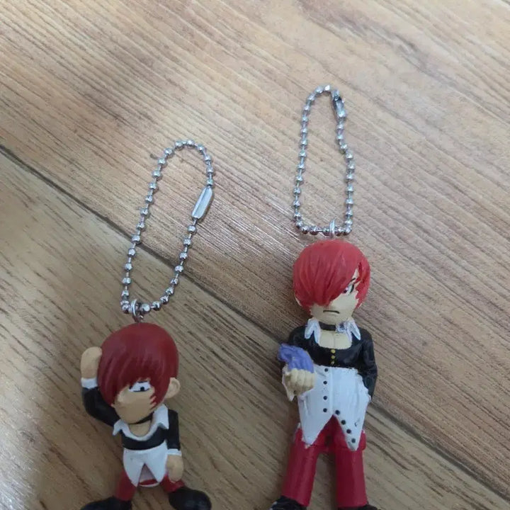 [BUNJANG] The King of Fighters Iori Yagami Keychain Figure Set (2 Versions) / 킹오브파이터 열쇠고리 피규어 이오리 2개 세트