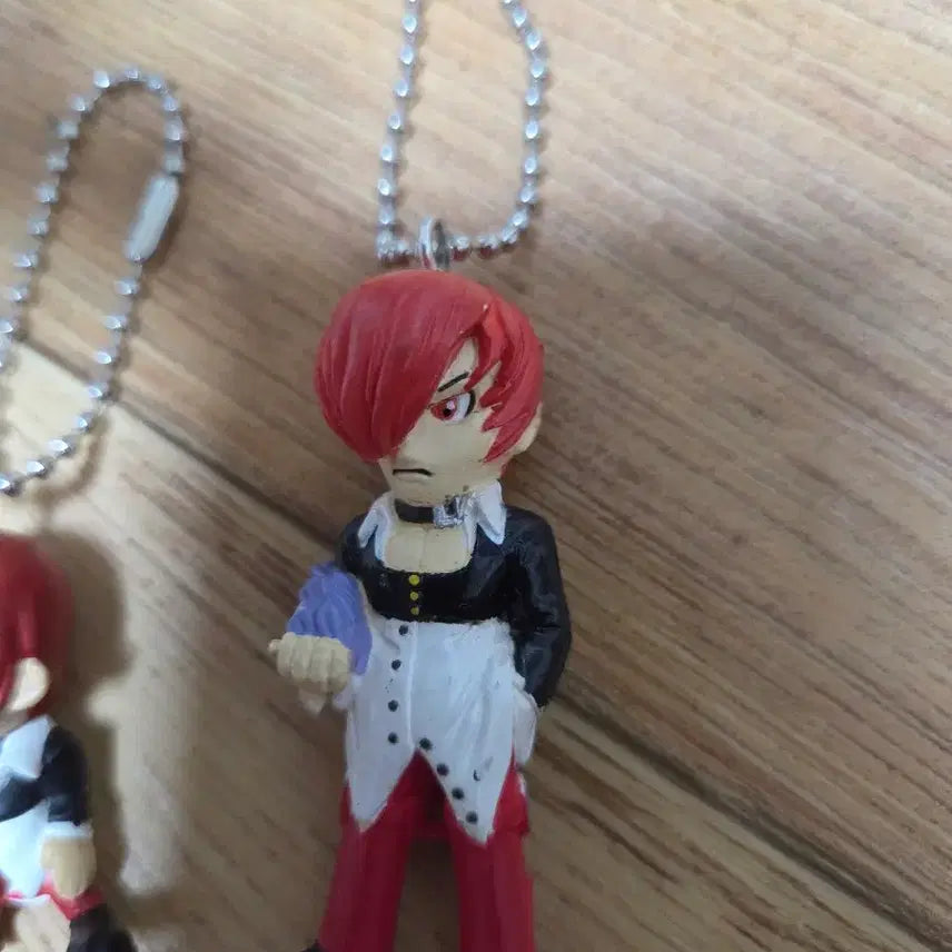 [BUNJANG] The King of Fighters Iori Yagami Keychain Figure Set (2 Versions) / 킹오브파이터 열쇠고리 피규어 이오리 2개 세트