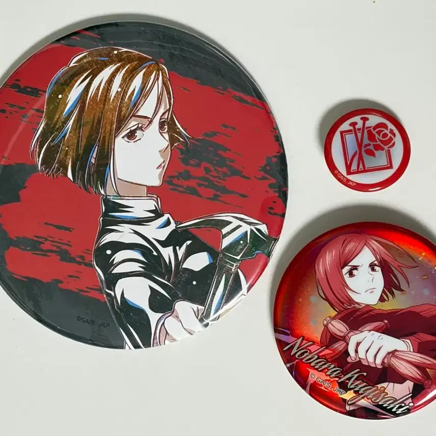 [BUNJANG] Jujutsu Kaisen Nobara Badge Set / 주술회전 노바라 뱃지 세트