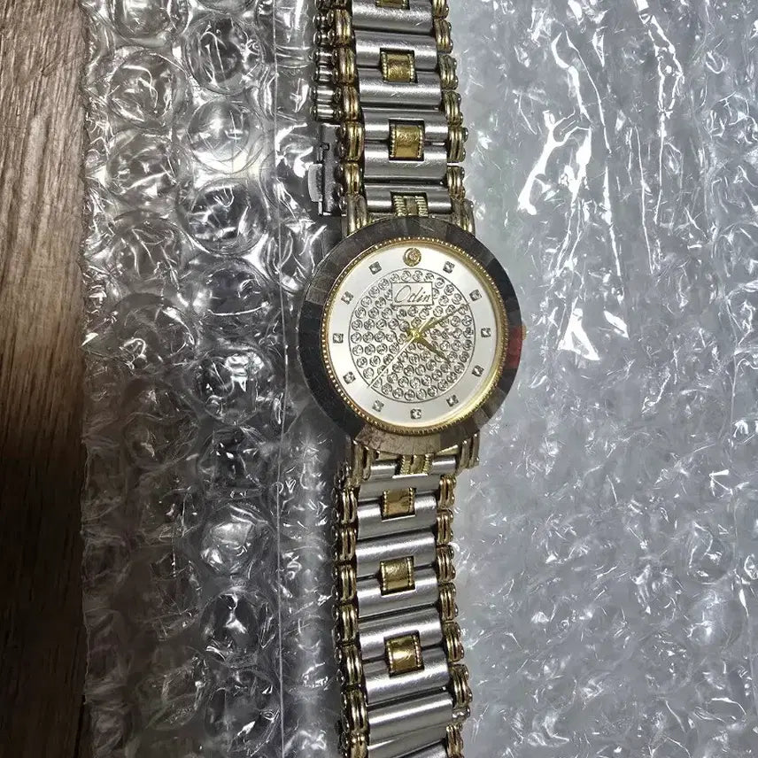 [BUNJANG] Olis 18K Gold Crown Diamond Ladies Watch / Olis 18K 골드크라운 다이아몬드시계