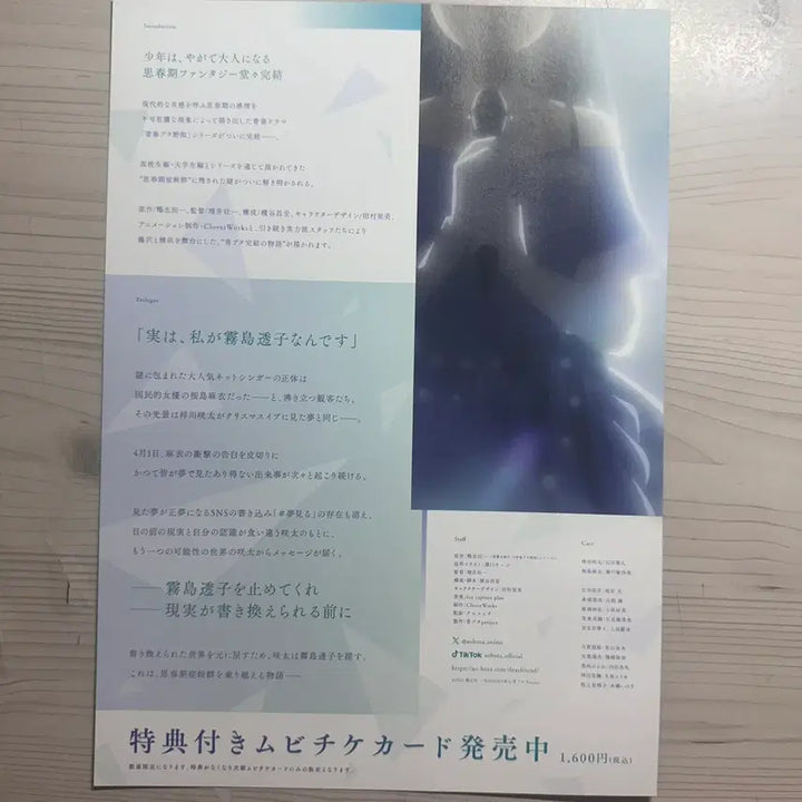 [BUNJANG] Seishun Buta Yarou wa Yume wo Minai - Japanese Movie Pamphlet / [일본영화팜플렛]청춘 돼지는 디어 프렌드의 꿈을 꾸지 않는다