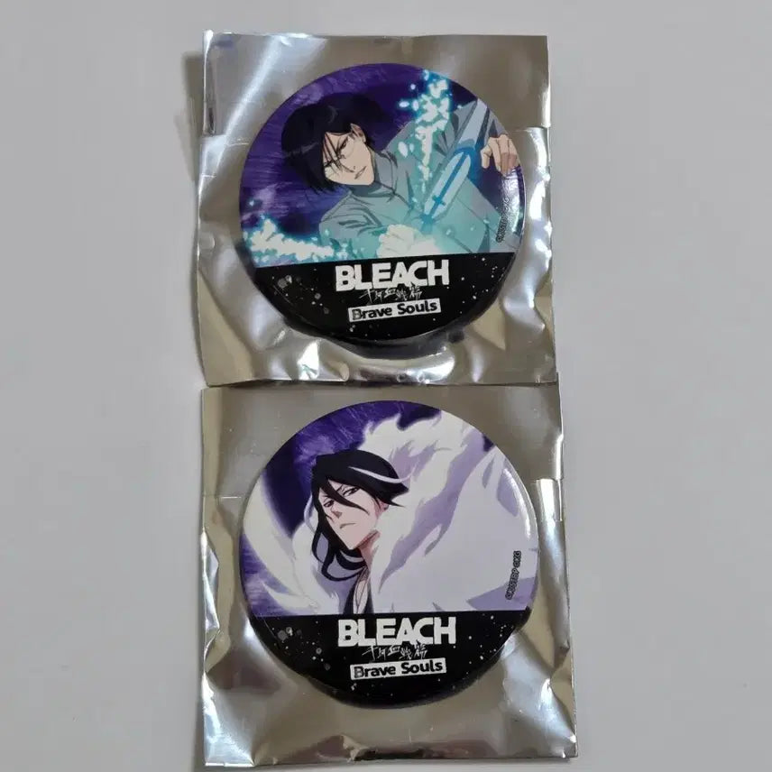 [BUNJANG] Bleach: Brave Souls Kanji Badge Set - Byakuya, Uryu / 일괄 새상품)블리치 브레이브 소울즈 캔뱃지 뱌쿠야, 우류