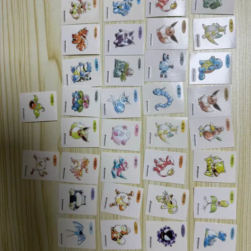 [BUNJANG] Pokemon 30th Anniversary Ddibusil Bundle Set (34 pcs) / 포켓몬 30주년 띠부씰  34장 일괄