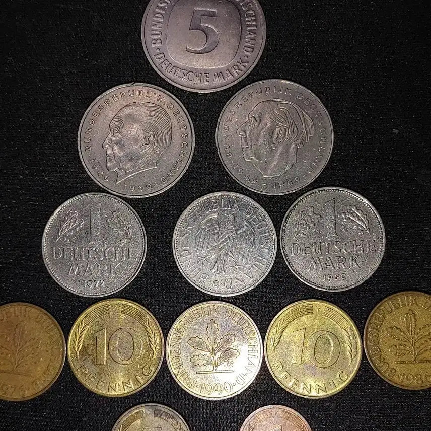 [BUNJANG] German Coin Set (6 Types, 13 Coins, 1950-1992) / 독일 주화 세트 ( 6종 13개 &