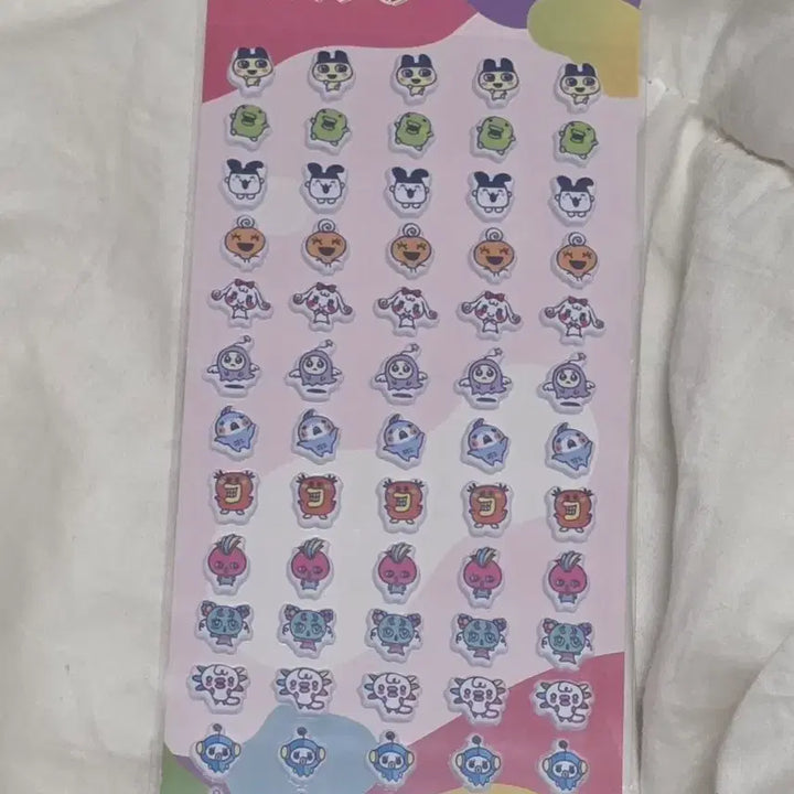 [BUNJANG] Tamagotchi Uni Puchi Puchi Sticker Epoxy 3D Seal / 다마고치 유니 푸치푸치 스티커 에폭시 입체 씰