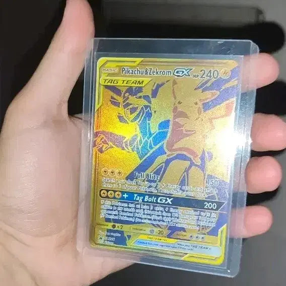 [BUNJANG] Pikachu &amp; Zekrom GX Tag Team American Edition Pokemon Card / 북미 피카츄&amp;제크롬 GX 태그팀 포켓몬카드 상태매우좋아요