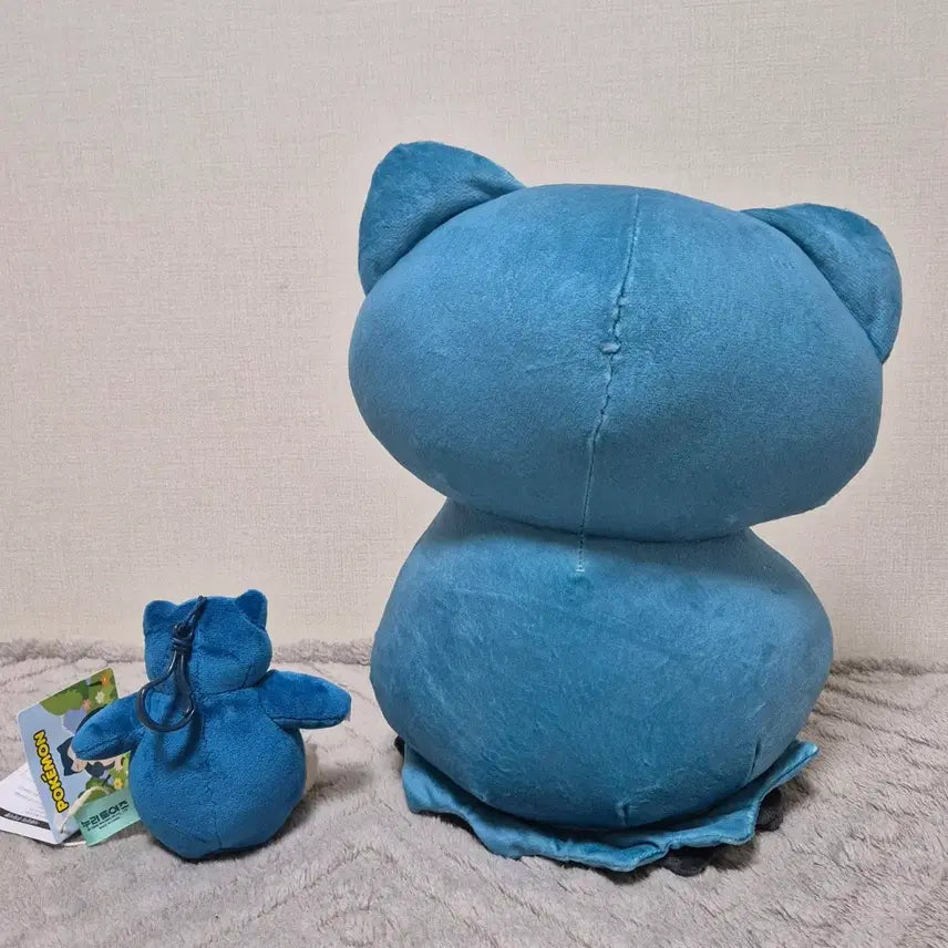 [BUNJANG] Pokemon Snorlax &amp; Mimikyu Doll Keychain Set / 포켓몬 인형 키링 잠만보&amp;따라큐 세트